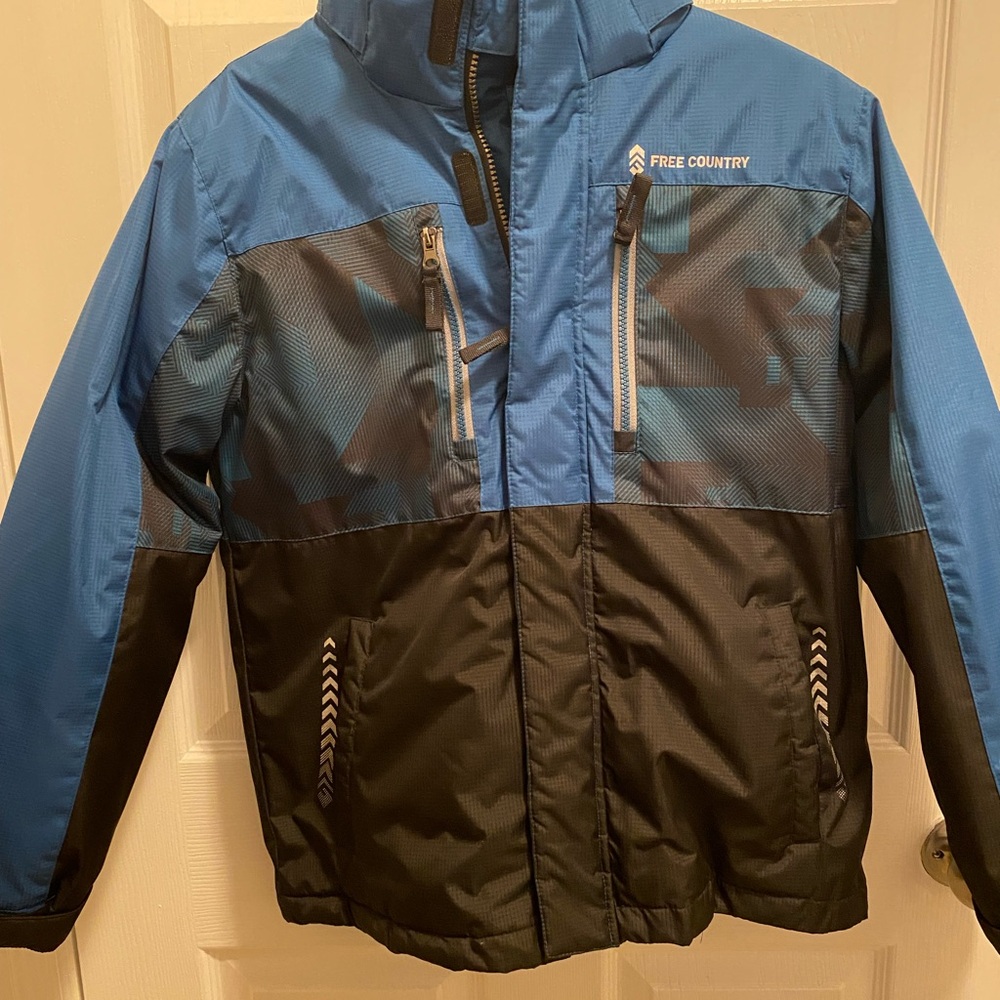 Free Country Blue and Gray Outerwear